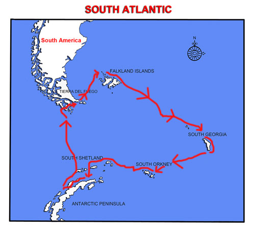 South Atlantic Map